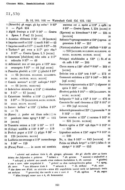 Sammlung aller Glossen des Altsächsischen, 1987