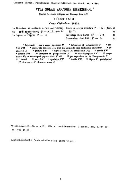 Sammlung aller Glossen des Altsächsischen, 1987