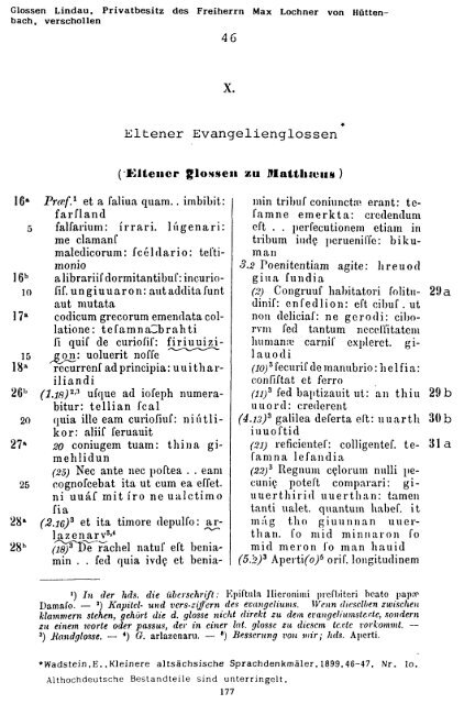 Sammlung aller Glossen des Altsächsischen, 1987