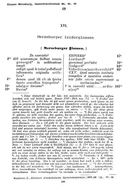 Sammlung aller Glossen des Altsächsischen, 1987