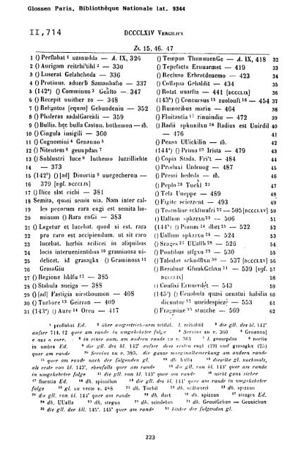 Sammlung aller Glossen des Altsächsischen, 1987