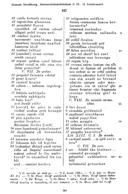 Sammlung aller Glossen des Altsächsischen, 1987