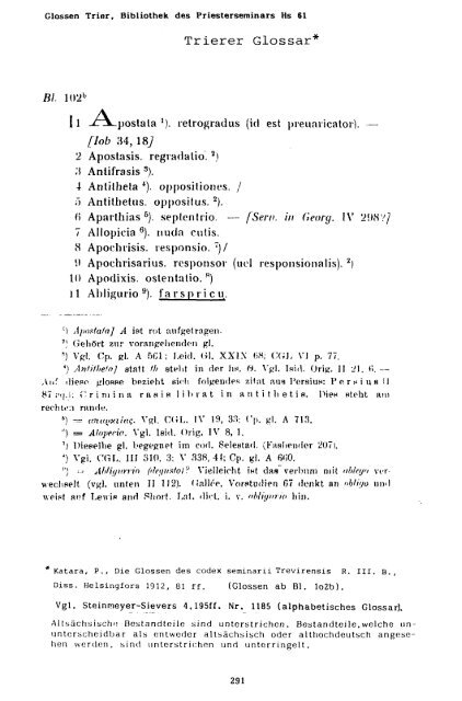 Sammlung aller Glossen des Altsächsischen, 1987