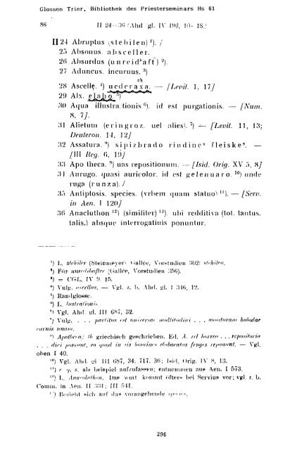 Sammlung aller Glossen des Altsächsischen, 1987