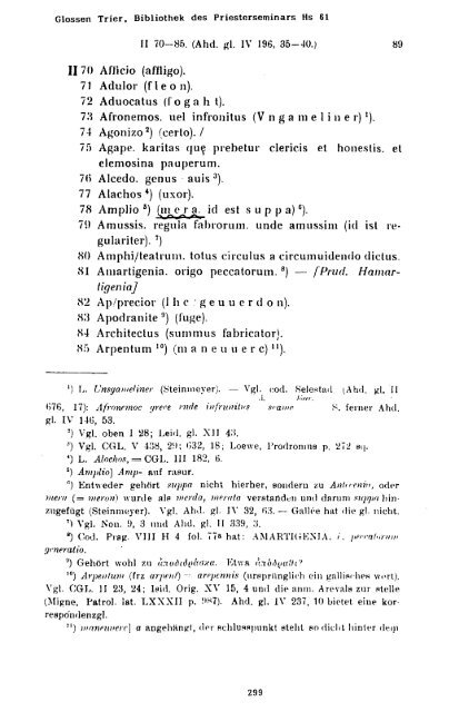 Sammlung aller Glossen des Altsächsischen, 1987