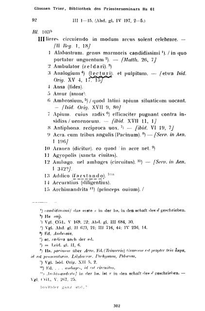 Sammlung aller Glossen des Altsächsischen, 1987