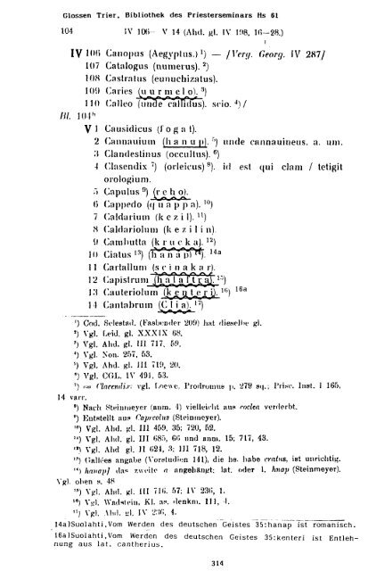 Sammlung aller Glossen des Altsächsischen, 1987