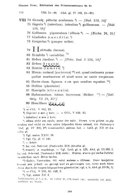 Sammlung aller Glossen des Altsächsischen, 1987