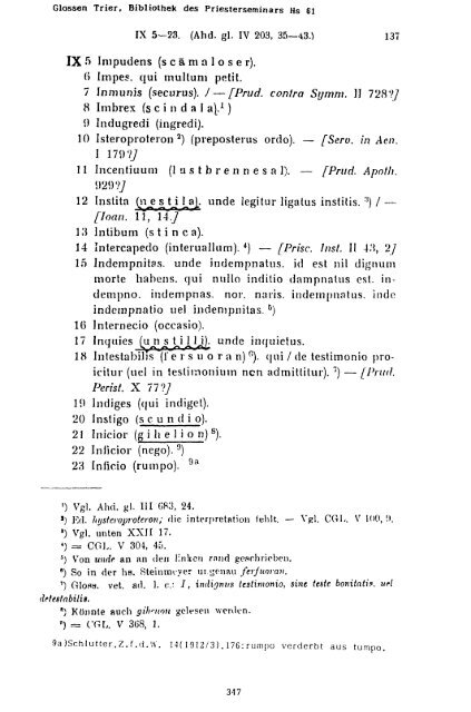 Sammlung aller Glossen des Altsächsischen, 1987