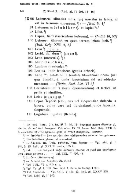 Sammlung aller Glossen des Altsächsischen, 1987