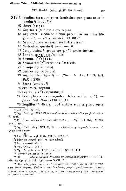 Sammlung aller Glossen des Altsächsischen, 1987