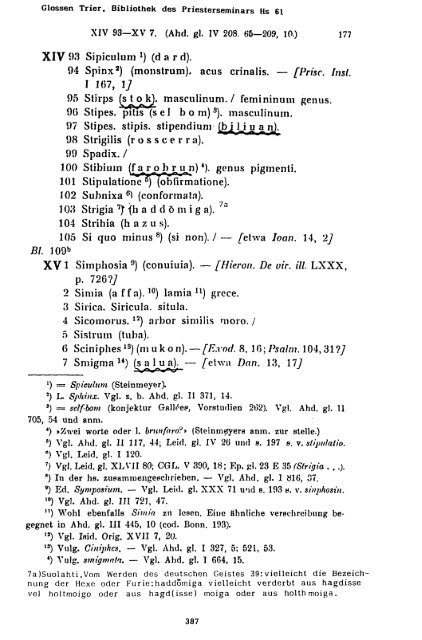 Sammlung aller Glossen des Altsächsischen, 1987