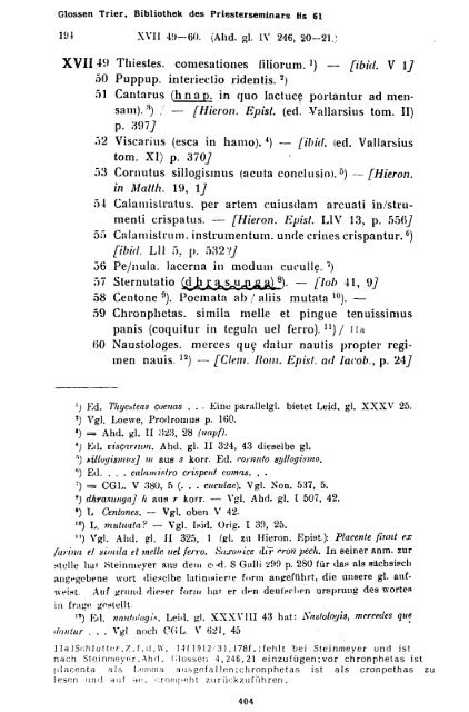 Sammlung aller Glossen des Altsächsischen, 1987