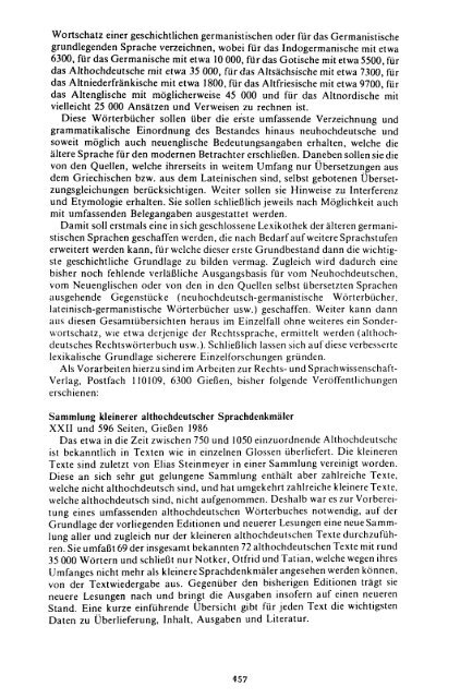 Sammlung aller Glossen des Altsächsischen, 1987