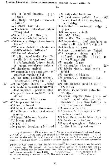 Sammlung aller Glossen des Altsächsischen, 1987