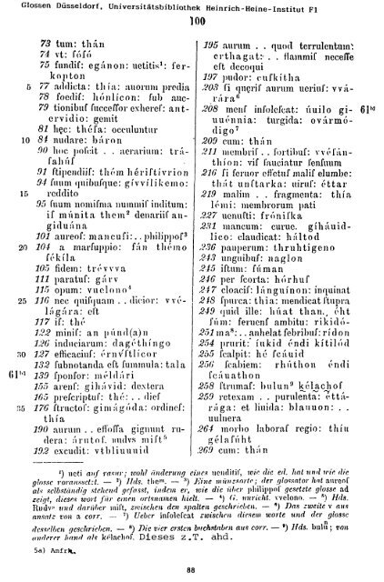 Sammlung aller Glossen des Altsächsischen, 1987