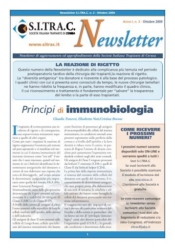 Principi di immunobiologia - S.I.TRA.C.