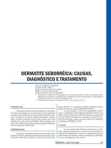 Dermatite seborréica: causas, diagnósticos e tratamento