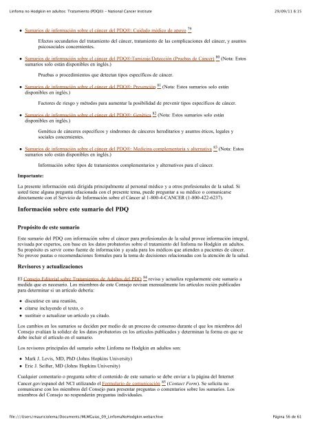 Linfoma no Hodgkin en adultos: Tratamiento (PDQ®) - National ...