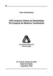 LIBRO RESUMEN HEMATOLOGÍA - Sociedad Chilena de ...