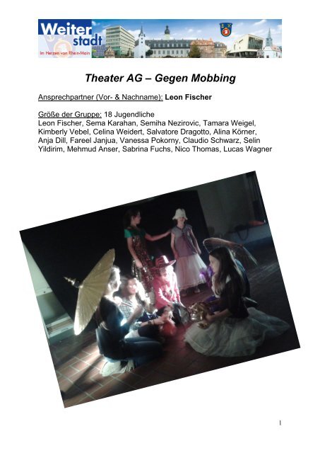 Theater AG gegen Mobbing / HWS - Weiterstadt