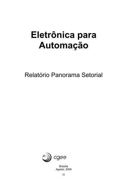 Estudo Prospectivo Setorial – Eletrônica para Automação - ABDI