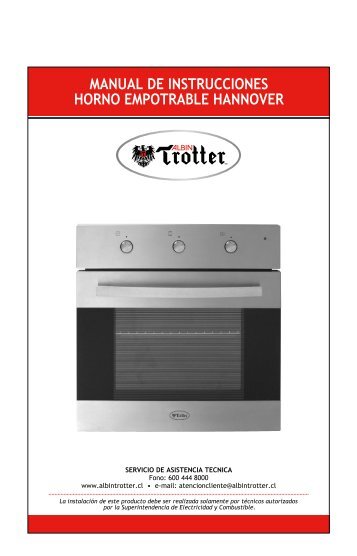 Manual Horno Electrico Albin Trotter Manual Horno Electrico Albin Trotter