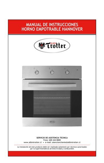 Manual Horno Electrico Albin Trotter