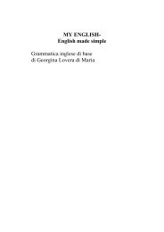 MY ENGLISH- English made simple Grammatica inglese di base di ...