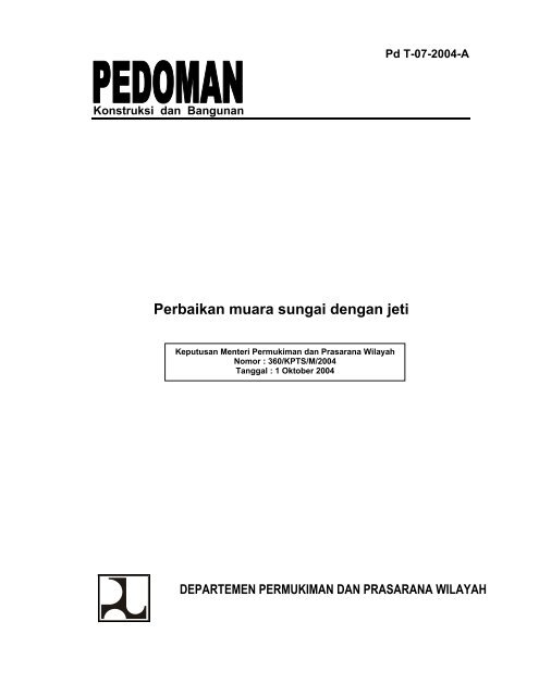 Pd T-07-2004 - Pusat Informasi Pengembangan Pemukiman ...