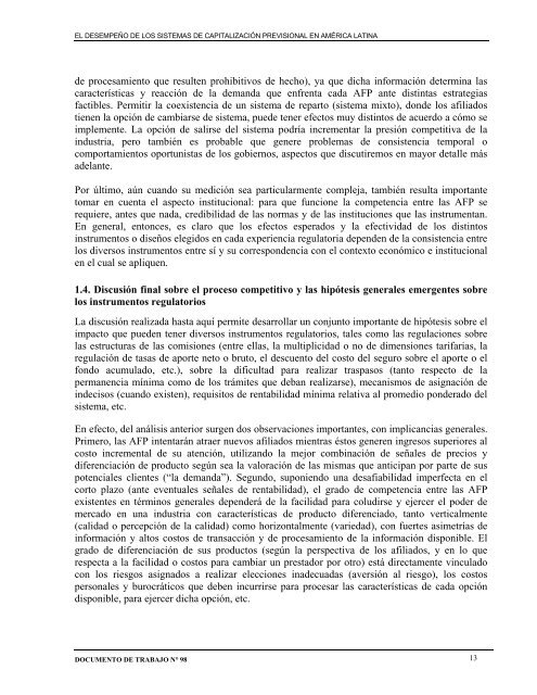 Documento de Trabajo N° 98 Sebastián Auguste y Santiago ... - FIEL