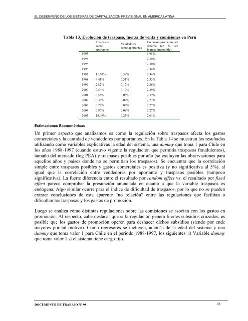 Documento de Trabajo N° 98 Sebastián Auguste y Santiago ... - FIEL