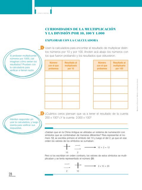 CIFRAS A MEDIDA - Ministerio de Educación