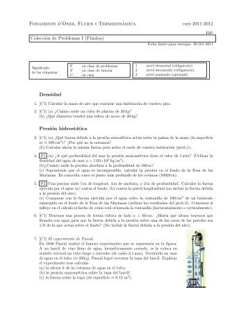 Fonaments d'Ones, Fluids i Termodin`amica curs 2011-2012 ...