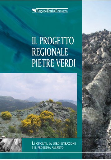 il progetto regionale pietre verdi - Assessorato Territorio ed Ambiente