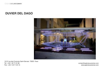 DUVIER DEL DAGO - Galerie Odile Ouizeman