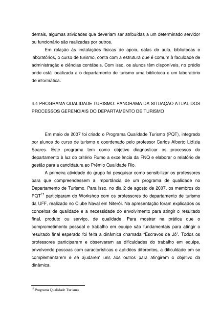 diagnóstico dos processos gerenciais para implementação de ... - UFF