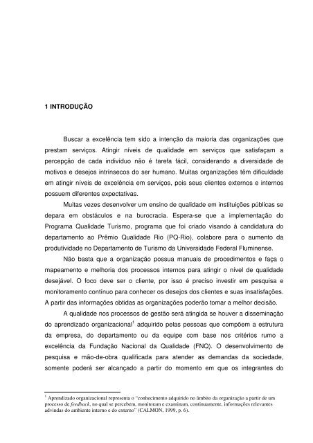 diagnóstico dos processos gerenciais para implementação de ... - UFF