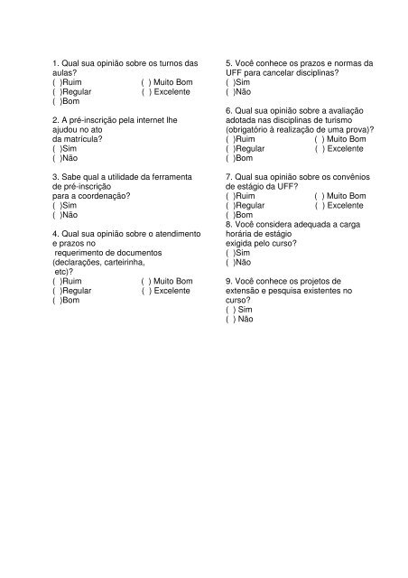 diagnóstico dos processos gerenciais para implementação de ... - UFF