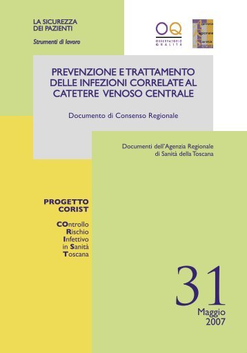 Infezioni da catetere venoso centrale - Sistema Nazionale Linee Guida