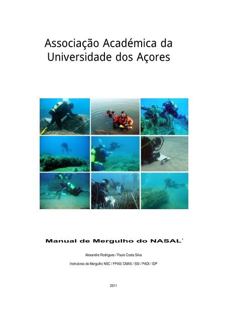 Manual de Mergulho - nasal - Universidade dos Açores