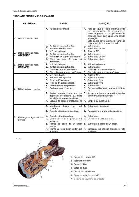 Manual de Mergulho - nasal - Universidade dos Açores