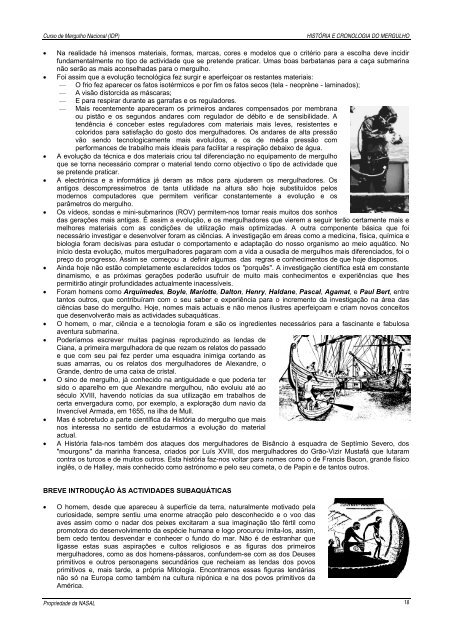 Manual de Mergulho - nasal - Universidade dos Açores