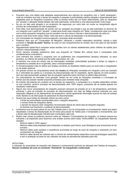 Manual de Mergulho - nasal - Universidade dos Açores