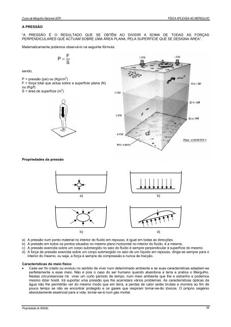 Manual de Mergulho - nasal - Universidade dos Açores