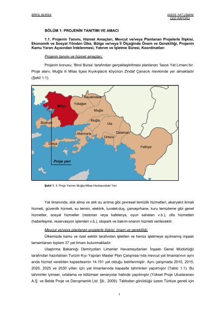 Nihai ÇED Raporu - Çevresel Etki Değerlendirmesi, İzin ve Denetim ...