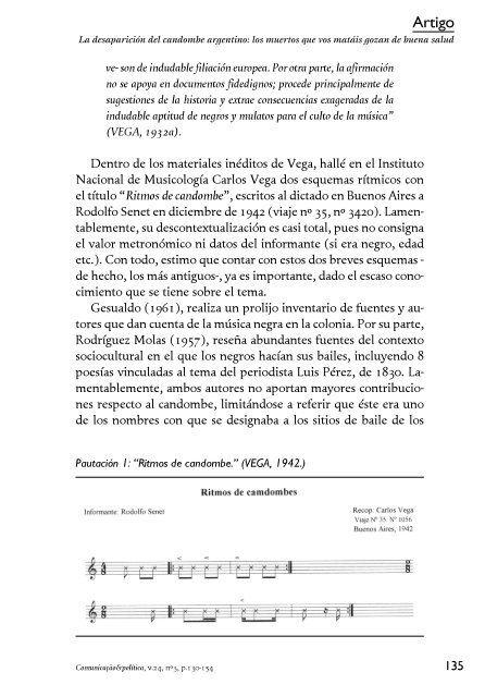 La desaparición del candombe argentino: los muertos que ... - Cebela