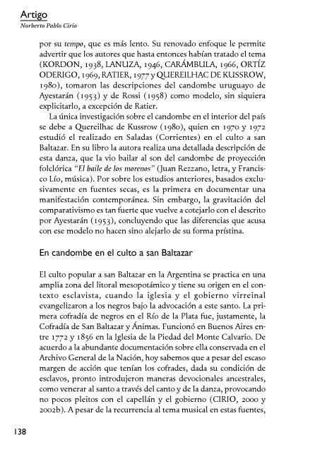 La desaparición del candombe argentino: los muertos que ... - Cebela