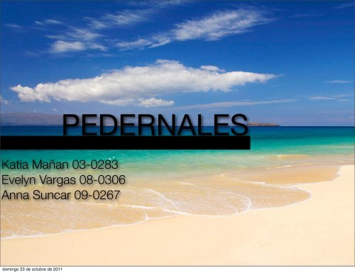 Presentacion Pedernales