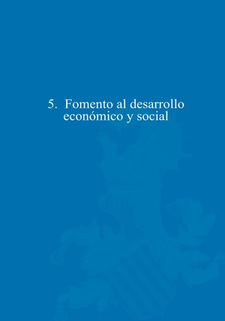 5. Fomento al desarrollo económico y social - Diputación de Valencia